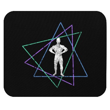Discover Geometric Bodybuilder Mouse Pads
