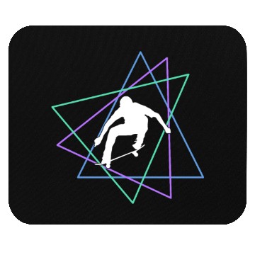 Discover Geometric Skateboard Trick Mouse Pads