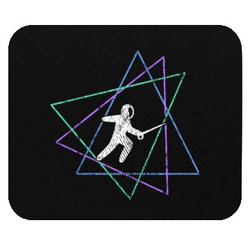 Discover Geometric Fencing Duel Mouse Pads