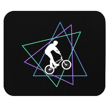 Discover Geometric BMX Stunt Rider Mouse Pads