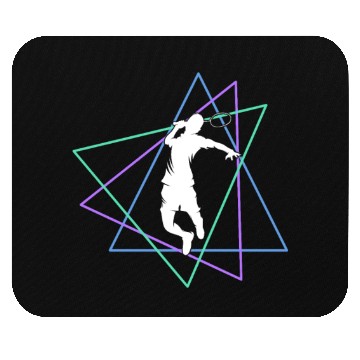 Discover Geometric Badminton Smash Mouse Pads