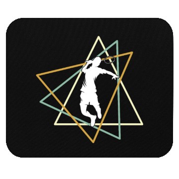 Discover Geometric Badminton Smash Mouse Pads