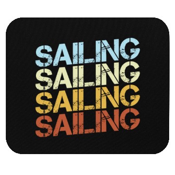 Discover Retro Sailing Typography Mouse Pads