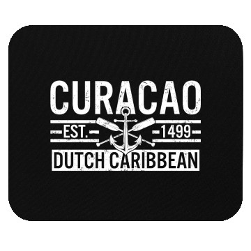 Discover Curacao Mouse Pads, Established 1499 Dutch Caribbean
