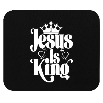 Discover Jesus Is King Love Jesus Christian Christmas Mouse Pads