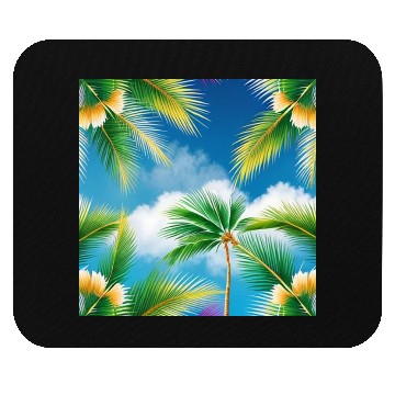 Discover Tropical Whispering Palm Trees Mouse Pads