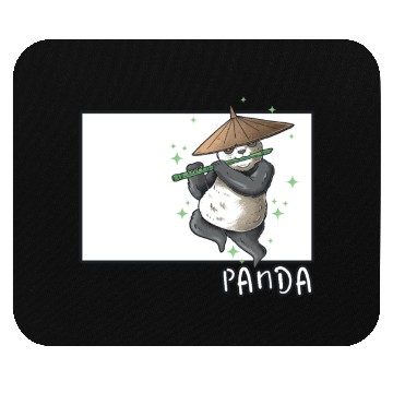 Discover Panda Doodle Chinese Hanzi Panda Bear Friend Mouse Pads