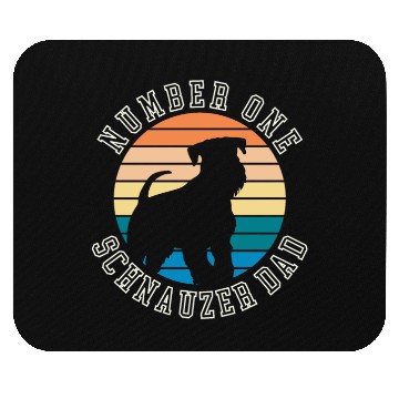 Discover Number One Schnauzer Dad Mouse Pads