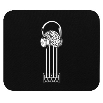 Discover Bass Guitar Bassist Brain Mouse Pads