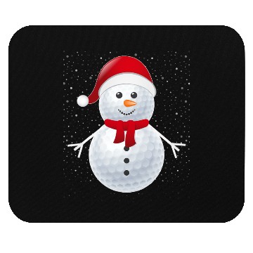 Discover Golf Ball Snowman Santa Mouse Pads