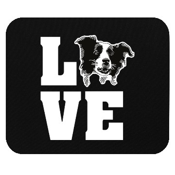 Discover Border Collie Love Mouse Pads