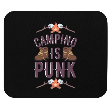Discover Camping Is Punk Mouse Pads