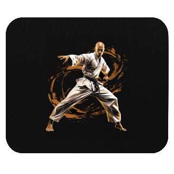 Discover Karate Taekwondo Fighter Martial Arts Mouse Pads