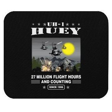 Discover Uh 1 FLight since 1956 Mouse Pads