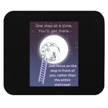 Discover Full Moon Inspirational Quote Poster Mouse Pads