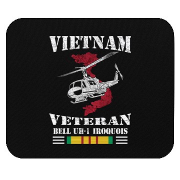 Discover UH1 Vietnam Veteran Mouse Pads