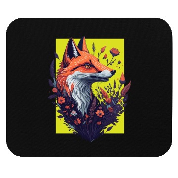 Discover FLOWER FOX YELLOW Mouse Pads