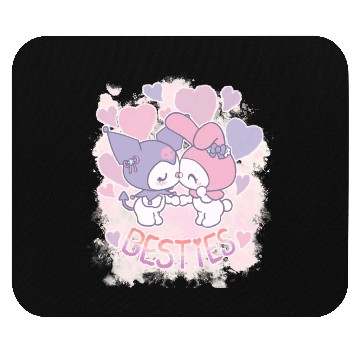 Discover Funny Bunny and Kitty kissing Mouse Pads