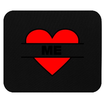 Discover Heart I love me Mouse Pads