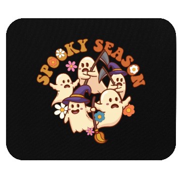 Discover Halloween Spooky Season Boo Ghost Grim Reaper Mouse Pads