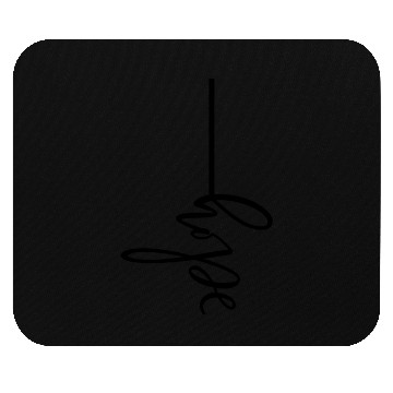Discover Hope Black Typography Mouse Pads