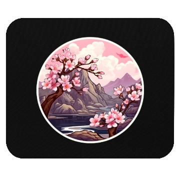 Discover Cherry Blossom Tree Mouse Pads