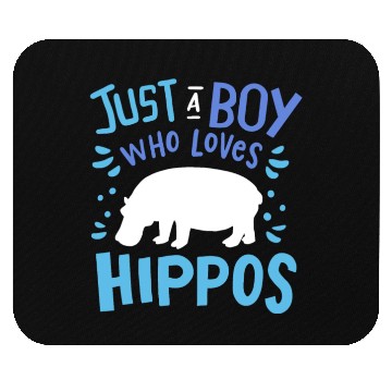 Discover Kids Hippo Hippopotamus Just A Boy Who Loves Hippo Mouse Pads