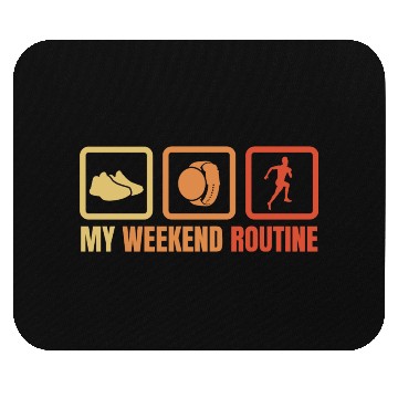 Discover Runner Weekend Routine Mouse Pads