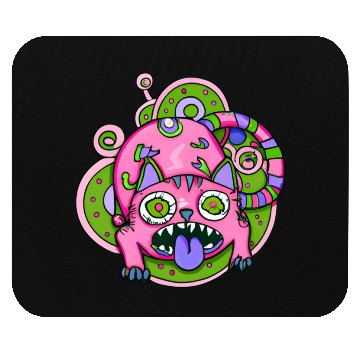 Discover Psychedelic Trippy Cat Mouse Pads