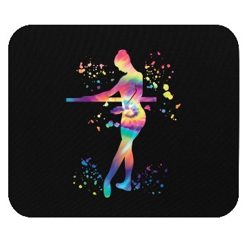 Discover Ballet Dancer Colorsplash Ballerina Mouse Pads