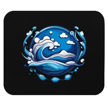 Discover Ocean Waves Mouse Pads