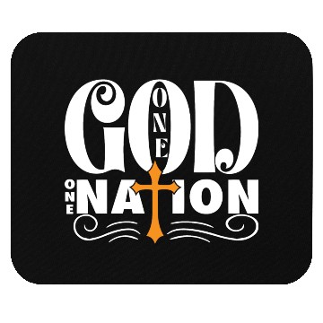 Discover One God One Nation Love Jesus Christian Mouse Pads
