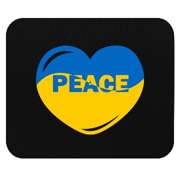 Discover Heart peace ukraine flag colors Peace Mouse Pads