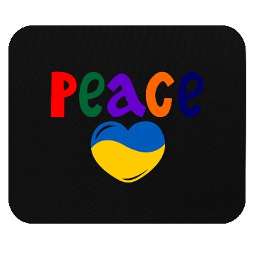 Discover Heart peace ukraine colors Peace Mouse Pads