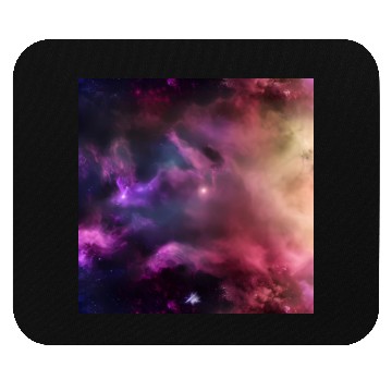 Discover Galaxy nebula abstract design Mouse Pads