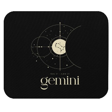 Discover Gemini Star Constellation Zodiac Minimalist Mouse Pads