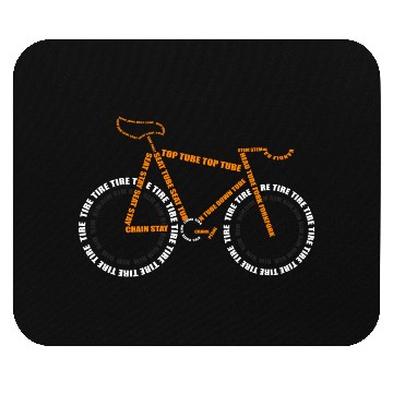 Discover Track Bike Typography Using Bicycle Parts Mouse Pads