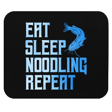 Discover Flathead Fish Eat Sleep Noodling Repeat Catfish Mouse Pads