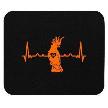 Discover Cockatiel Heart Beat Parakeet Bird lover Mouse Pads