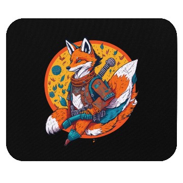Discover Space Cowboy Fox Mouse Pads
