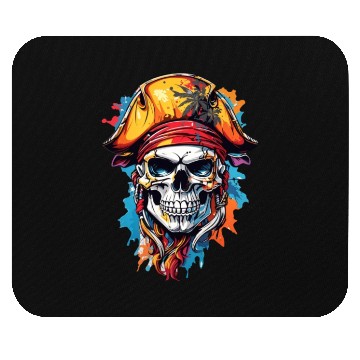 Discover Skeletal Swashbuckler: Pirate Pride Mouse Pads