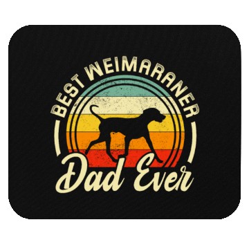 Discover Best Weimaraner Dad Ever Retro Mouse Pads