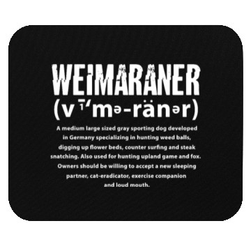 Discover Weimaraner Definition Meaning Mouse Pads