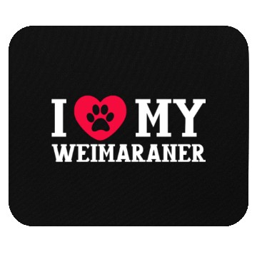 Discover I Love My Weimaraner Mouse Pads