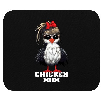 Discover Chicken Mom Farmer Funny Chicken Gift Mouse Pads
