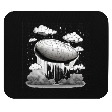 Discover white balloon Mouse Pads
