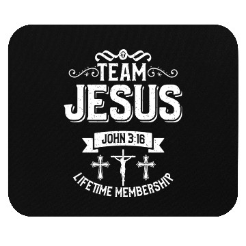 Discover Team Jesus Love Jesus Christian Christmas Mouse Pads