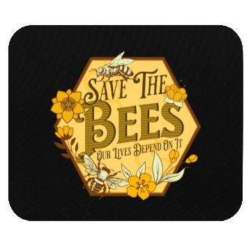 Discover Honey Bee Beekeeping Save The Bees Mouse Pads