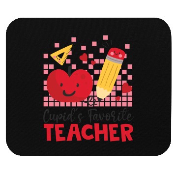 Discover Retro Cupid s Favorite Teacher Teacher Valentines Mouse Pads