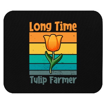 Discover Tulip Gardening Farmer Mouse Pads